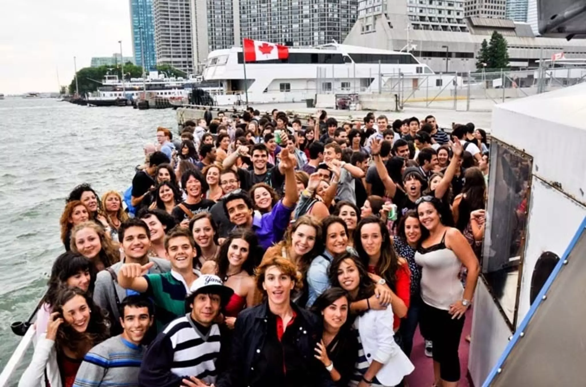 Sunset boat cruise party